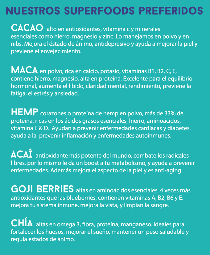 Nuestros superfoods favoritos