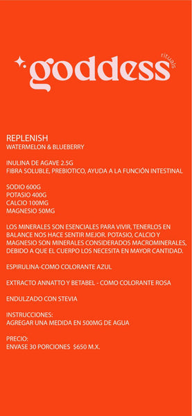 GODDESS Replenish Watermelon SIN CAFEÍNA