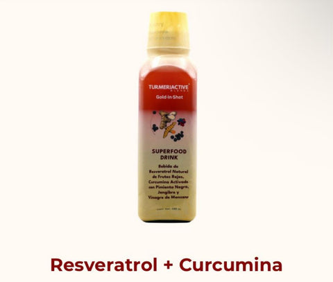 Turmeriactive Blends / Gold-in-shot con Resveratrol + Curcumina